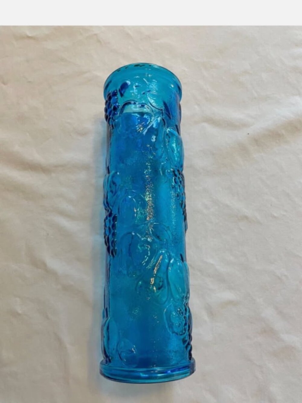 Vintage Empoli Rossini art glass vase from Italy.  Beautiful Blue.